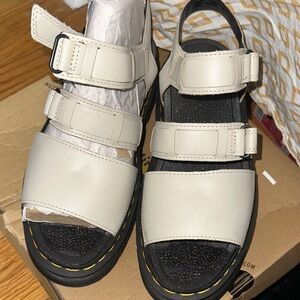 Dr. Martens Off-White and Black Sandals